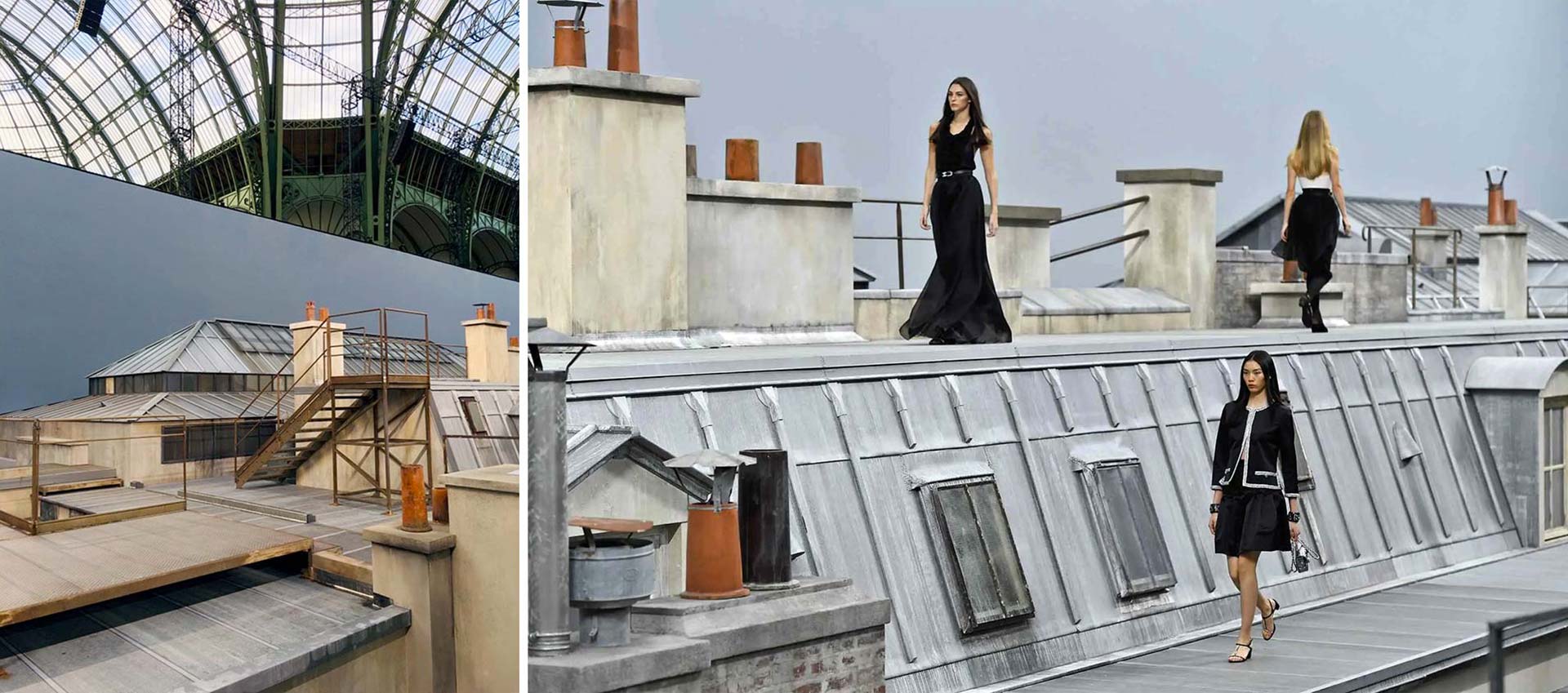 Conception d’images monumentales Chanel – toits parisiens