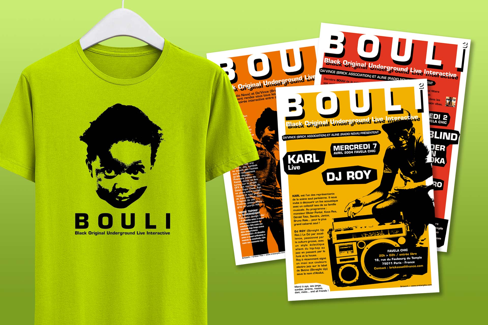 Logo BOULI – affiches et t-shirt