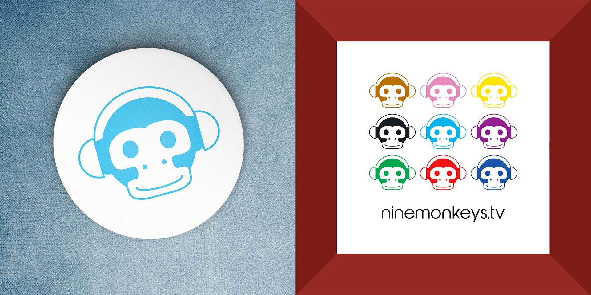 Logo Nine Monkeys – identité visuelle